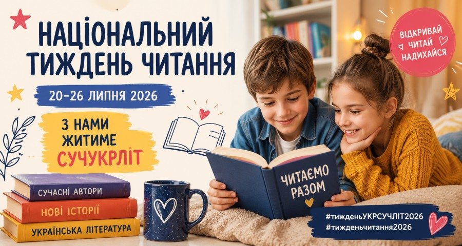 Национальная неделя чтения 2026: как заинтересовать ребенка современной украинской литературой Национальная неделя чтения 2026: как заинтересовать ребенка современной украинской литературой