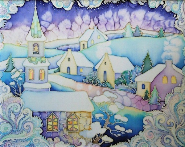Зимняя живопись от Арт-студии "Каравелла"