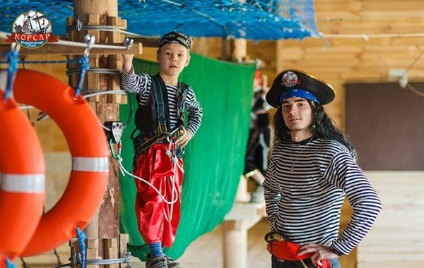 Пиратский мир организованый веревочным парком "Корсар"