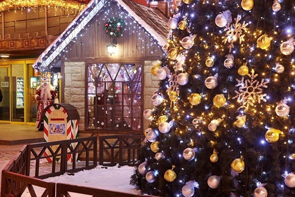 Открытие новогодней ёлки в парке Горького