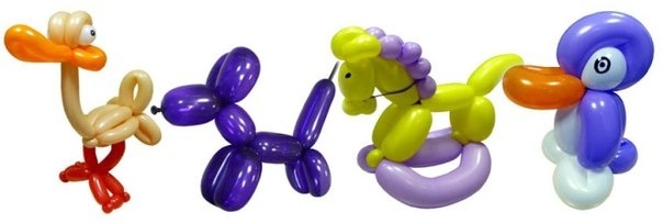 Создание игрушек из надувных шариков - мастер-класс в ДЦ Кандибура 